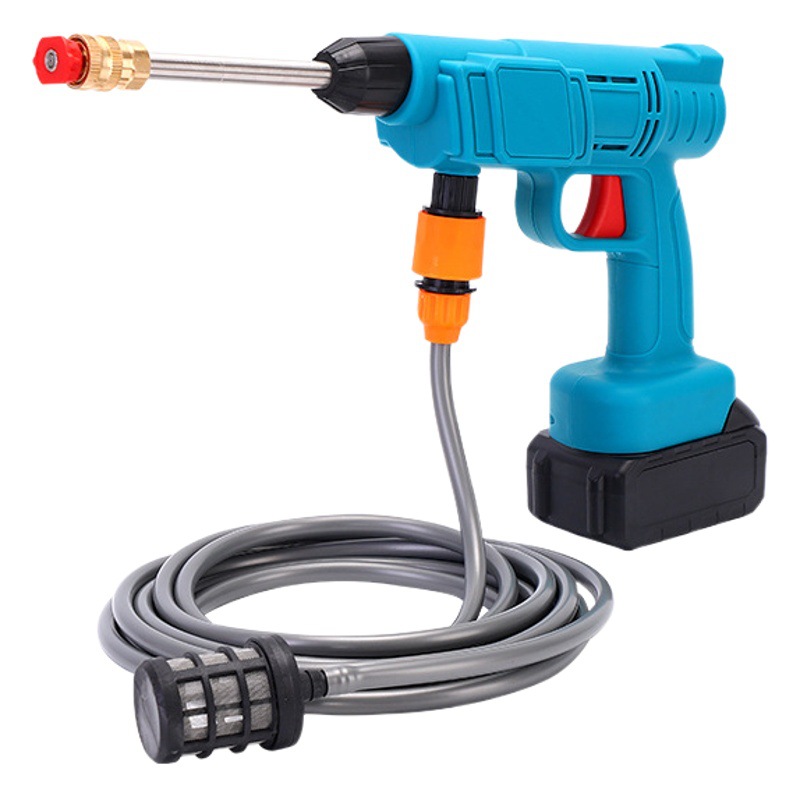 Pistola de agua de lavado de coches de alta presión inalámbrica de litio pistola de agua de lavado de coches eléctricos pistola de agua de lavado de coches de alta presión lavadora de coches