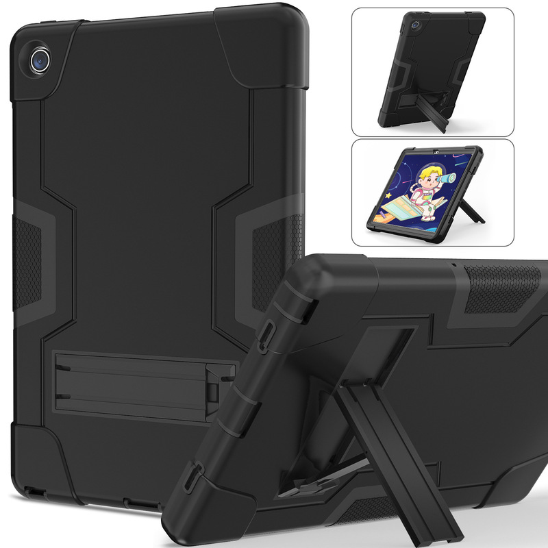 Suitable for Lenovo Tab M10Plus Tablet Case 125F/128F Contrasting Color Stand Onn 10.1 Three-Proof Case