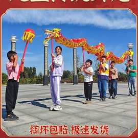 空竹舞龙广场运动会儿童舞龙舞狮传统演出道具学生运动耍龙整套