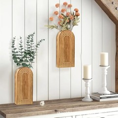 クロスボーダースポット木製壁ドライフラワースタンド屋内壁掛け植物装飾スタンドボヘミアンスタイル壁掛けラック