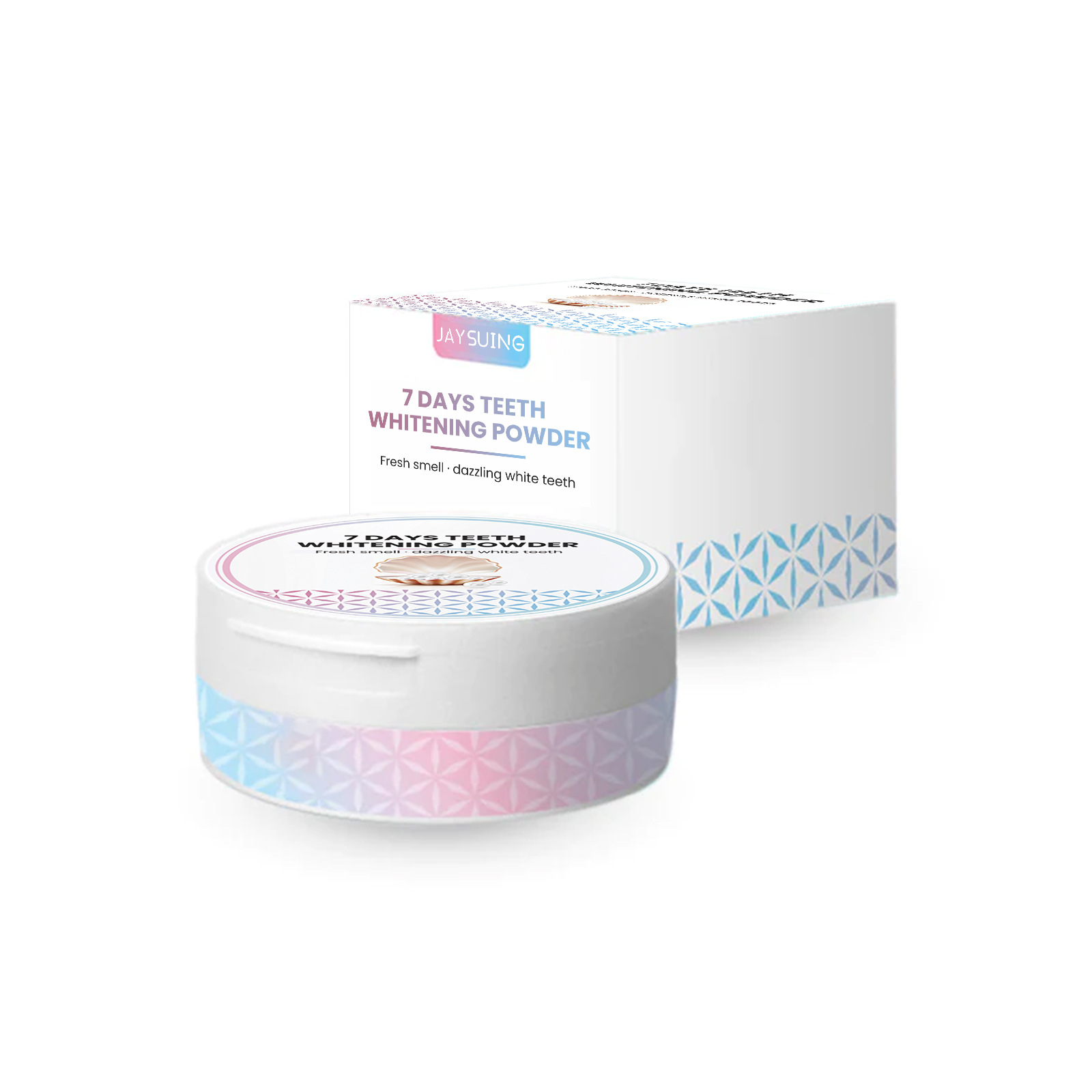 Jaysuing 7-Tage-Mundreinigungspflege für oxidierten Schmutz, frischer Atem, aufhellendes Zahnpulver_voghion.com
