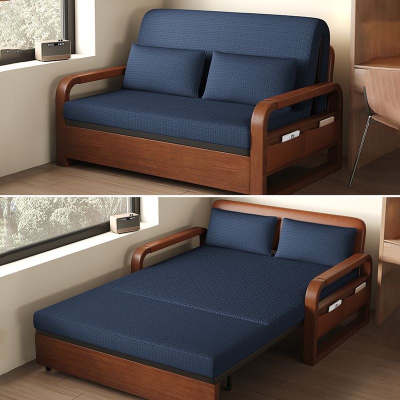 Skin-friendly breathable cotton and linen blue