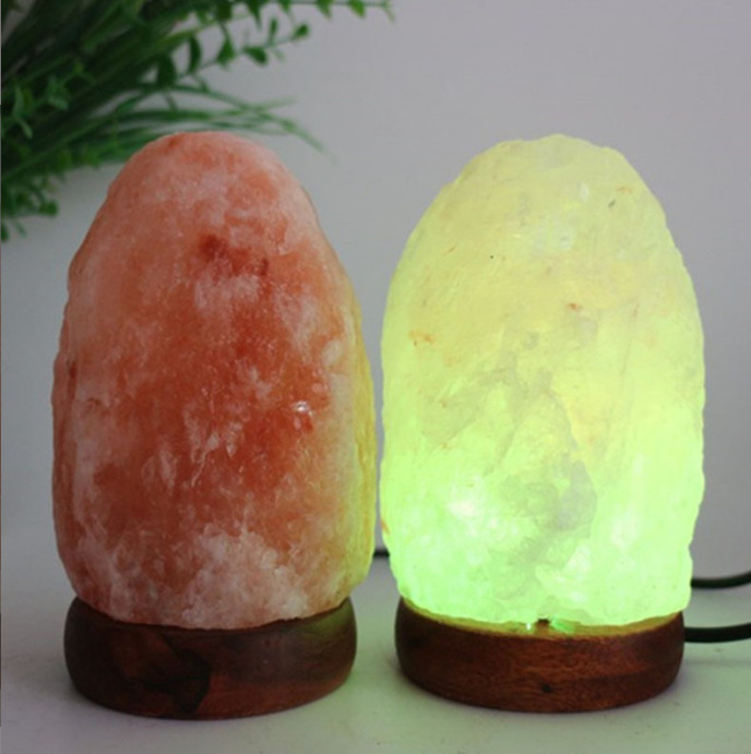Lámpara de sal lámpara de sal del Himalaya lámpara de sal pirámide USB lámpara de sal lámpara de noche lámpara de dormitorio lámpara de noche