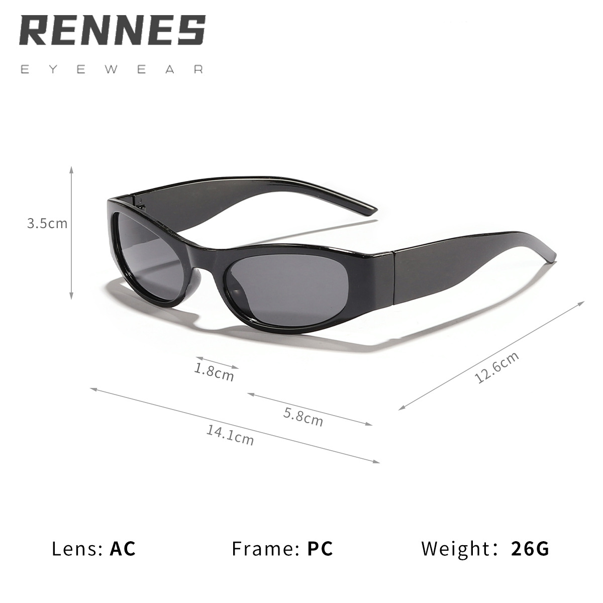 Nuevas gafas de sol de montura pequeña transfronterizas, personalidad de moda europea y americana, montura colorida, gafas de sol hip-hop, gafas ovaladas retro para hombre