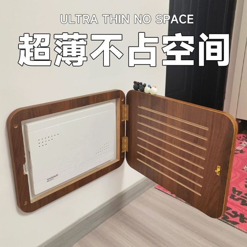 Decorative cover for electric meter box, multimedia cover, no-drill installation, simple cover for power distribution box, conceals electrical switches and network cables Decorative cover for electric meter box, multimedia cover, no-drill installation, simple cover for power distribution box, conceals electrical switches and network cables