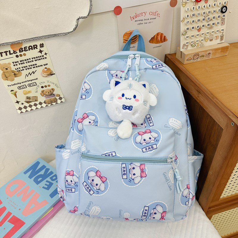 Nueva mochila escolar coreana para niños, mochila escolar de jardín de infantes de dibujos animados ins linda mochila de anime para niños y niñas
