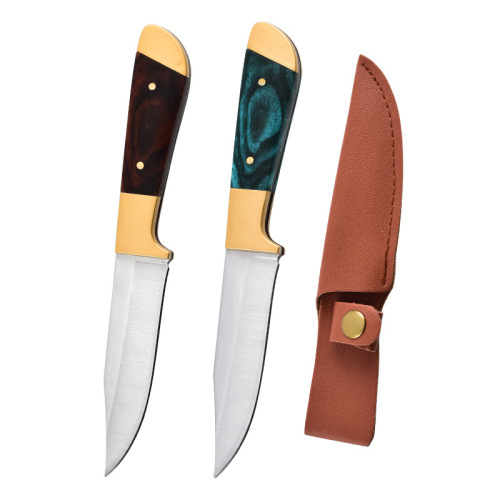 Portable Inner Mongolia-style Beef & Lamb Hand-Grabbed Meat Dinner Knife with Sharp Stainless Steel Bone-Removal Blade, Peeling Knife, and Compact Fruit Utility Knife