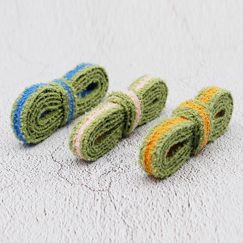 Kurogin Flat Single Layer Plush Two-Color Shoelaces 1.55cm Wide Compatible with AJ Casual Sneakers Platform Shoes and White Shoes with Laces