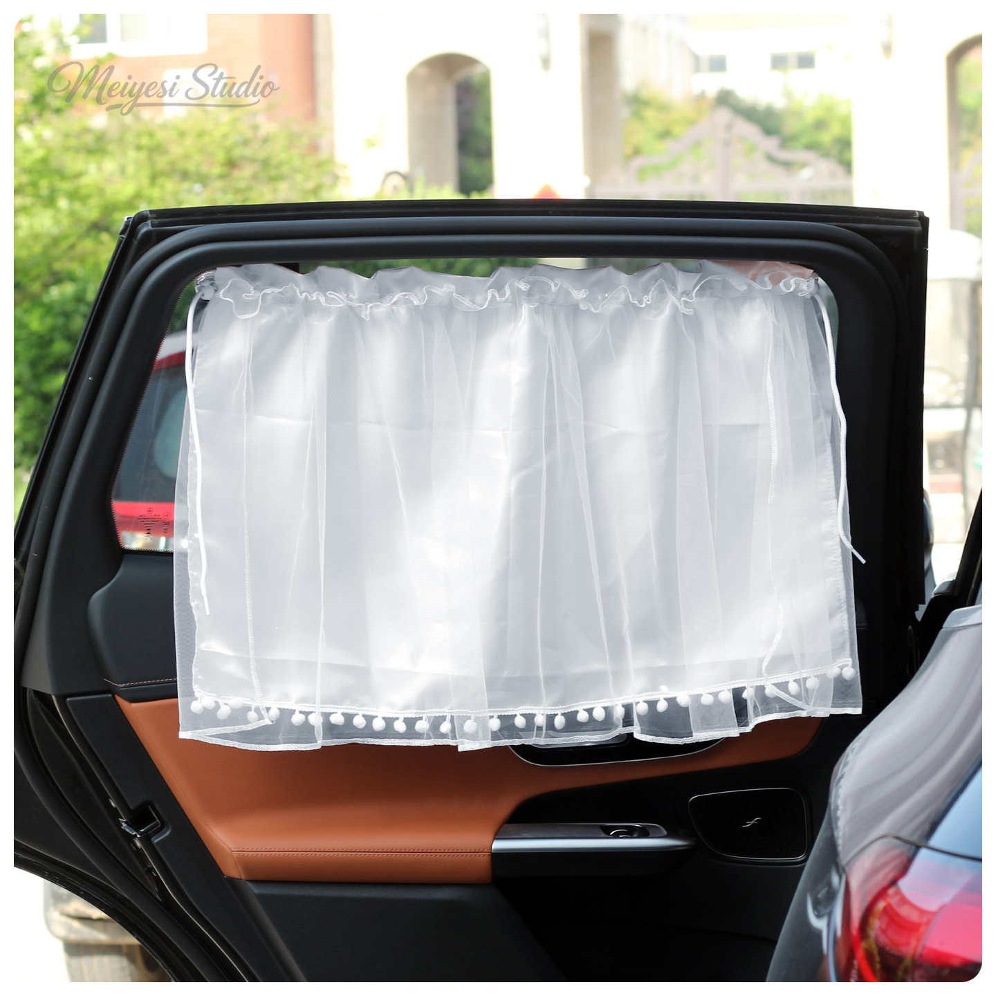 Nuevos productos cortinas de automóviles cortina solar para automóviles de bebé ventana lateral cortina solar tipo ventura cortina solar de cristal satin