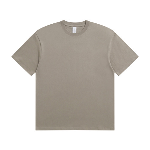 250g pure cotton T-shirt for summer, unisex, heavy-duty combed cotton short-sleeved urban casual base shirt, 32-count cotton, white T