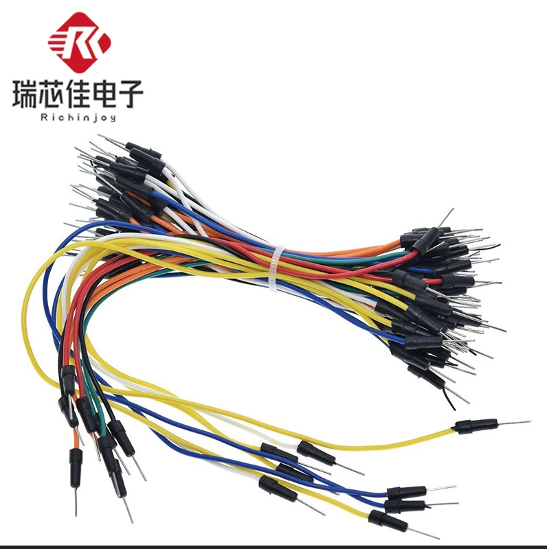 Соединительные провода для макетной платы, провода для макетной платы, испытательные провода, перемычки для макетной платы, экспериментальные провода, пучок из 65 проводов Dupont.