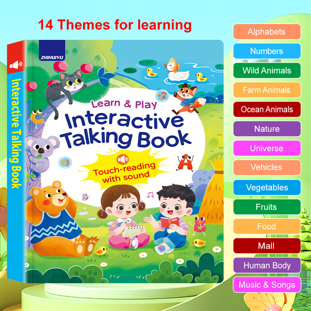 TEMU希英純英語金有声点読書自然英語啓蒙発声書早教クロスボーダー専用卸売り