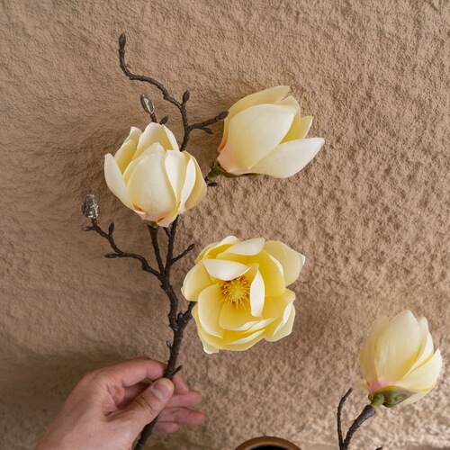 Morning Flower Whisper Single Magnolia Flower INS Wind Simulation Flower Home Furnishing Wholesale Fake Flower Decoration CL22002
