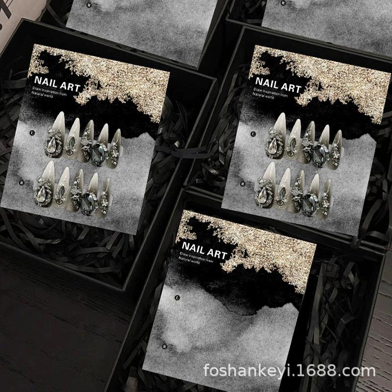 Интернет-знаменитость, японский оригинальный ретро-сувенир с бабочкой, популярный носимый фон для ногтей, фотофон, картонная витрина, карты, маникюрный инструмент