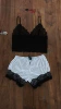 White, short, black
