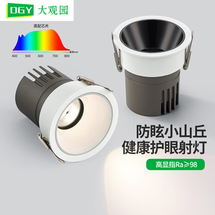 Grand View Garden Spotlight Embedded Eye Protection Anti-glare Full Spectrum Home Smart Living Room Non-main Lamp Narrow Edge Lamp 607