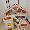 Toy, hut from natural wood, family villa for princess, constructor, doll house, DIY house, Birthday gift