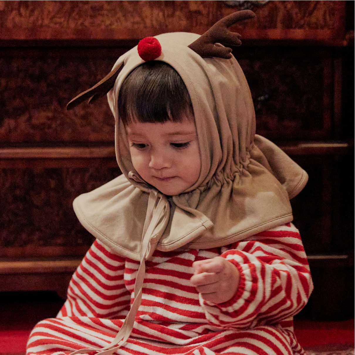 24 primavera nuevo bebé mono ins estilo coreano Navidad estilo mameluco bebé otoño e invierno largo gateando vaina