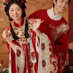 2024 New Style Ming Dynasty Embroidered Hanfu Wedding Dress Retro Red Couple Chinese Suit Chinese Style Single Men's Clothing Default Item