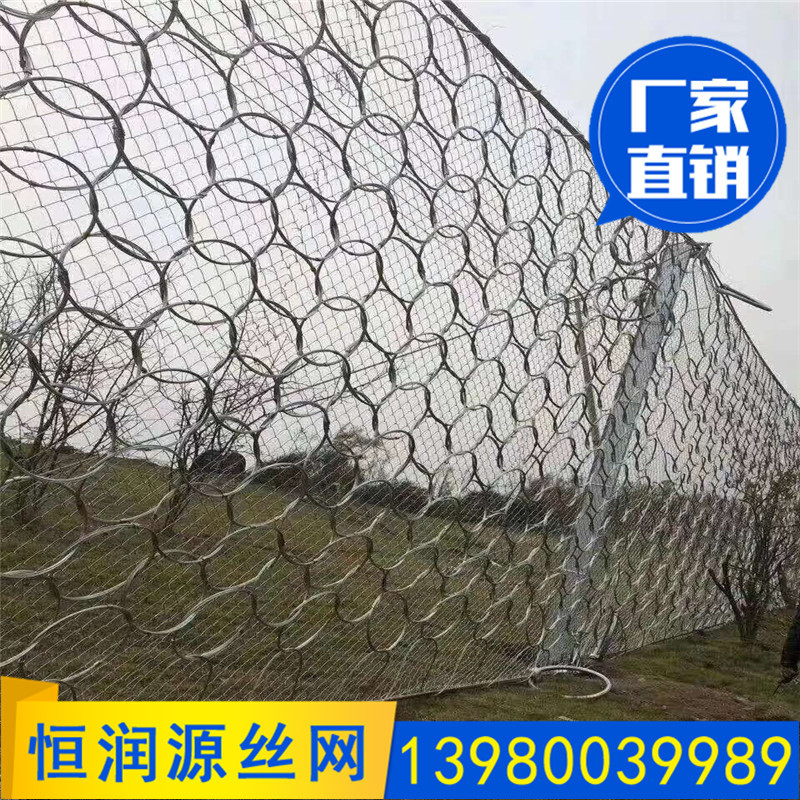 被动防护网 SNS柔性防护网 张口式帘式网 边坡防护网 被动网