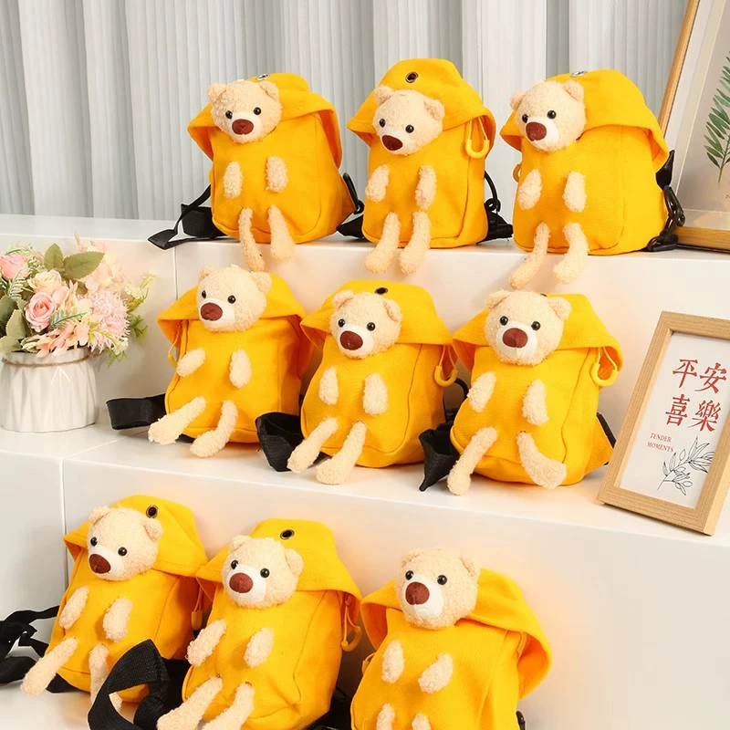 Новый детский подарочный пакет на день рождения, сувенирный холщовый пакет с мультяшным Винни-Пухом для малыша на один месяц