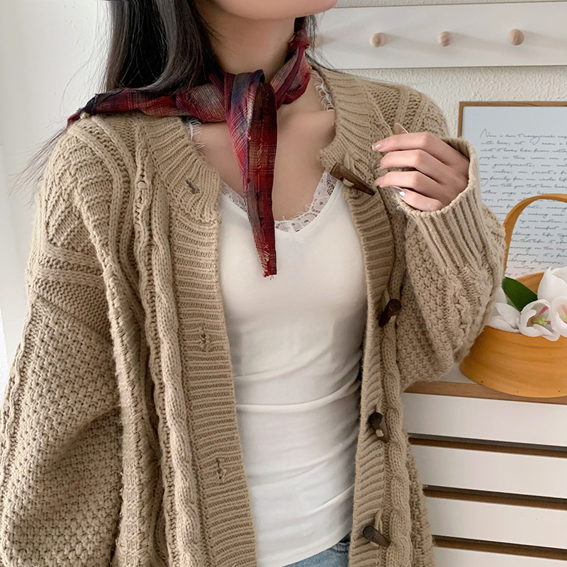 Bufanda triangular, babero, estilo de primavera y verano para mujer, bufanda de estilo literario, pañuelo a cuadros, diadema pastoral para mujer de verano, accesorios para el cabello, bufanda de seda, cintura