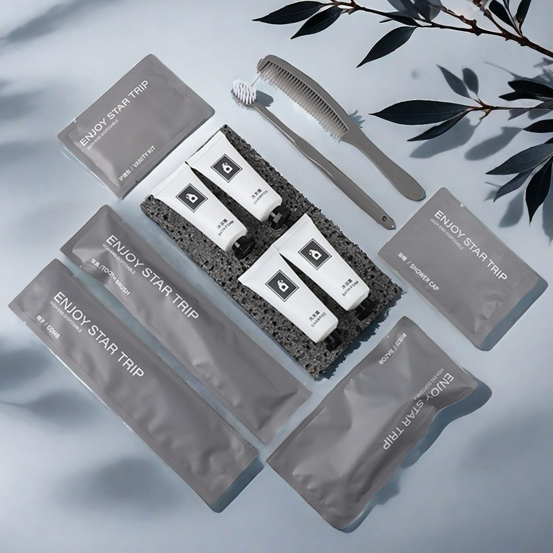 Hotel Homestay Disposable Toiletries suit Toothbrush Toothpaste Comb Soap Shampoo Bath Liquid Simple