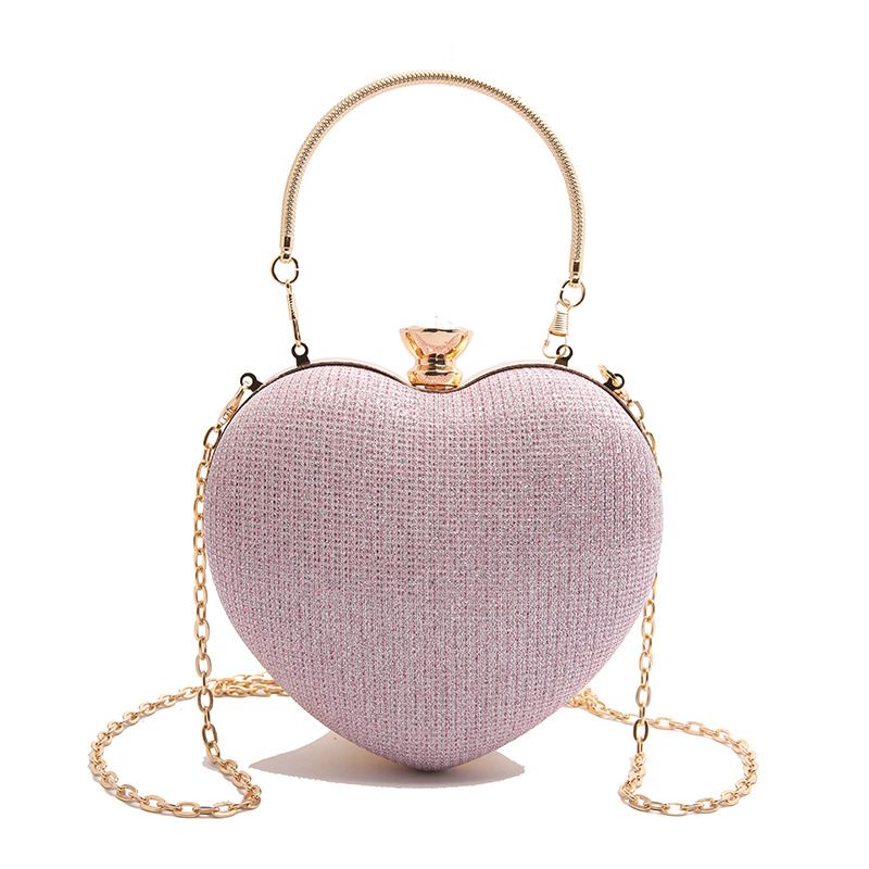 Borsa a tracolla a forma di cuore pochette elegante da donna_voghion.com