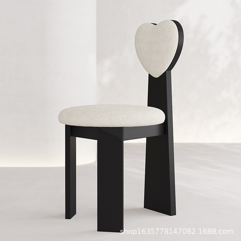Nórdico retro silla de comedor de madera sólida hotel de restaurante casero estilo medieval silla de respaldo silla de tela de algodón fábrica de fuente