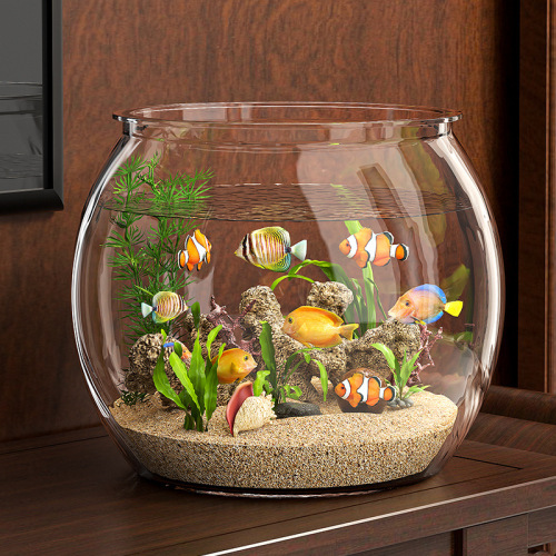 Selected Fish Tank Living Room Small Desk Goldfish Tank Home Transparent Betta Fish Tank Office Desk Eco Fish Tank