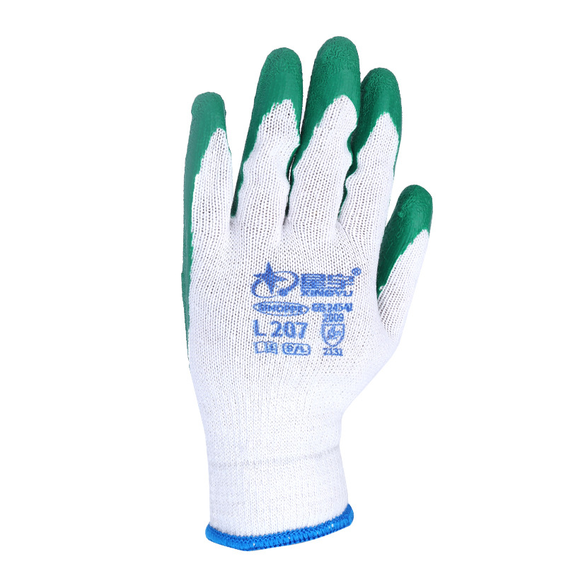 Xingyu guantes de látex al por mayor semi-inmersión guantes de protección laboral látex semi-colgante de 13 Pines de punto de nylon resistente al desgaste transfronterizo importado