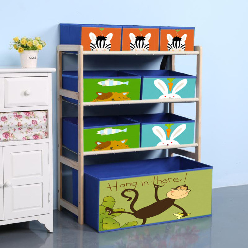 Solid Wood Toy Rack Children's Toy Storage Shelf Organizational Box Kindergarten Storage Cabinet Baby Toy Storage Gadget
