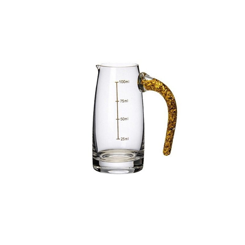 Vidrio de 100ml botella de licor con calibración de cantidad doméstica botella de licor de vino tinto pequeña botella de vinos de licor separador de licor