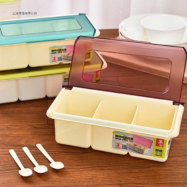 Large capacity seasoning box seasoning bottle canteen stainless…