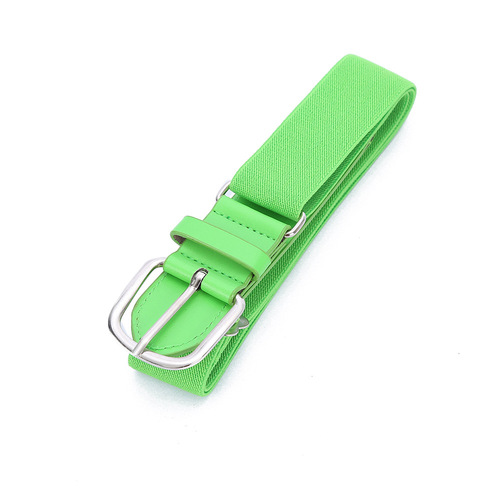 Youth Elastic Baseball Belt Elastic Softball Elastic Belt Fashion Decorative Alloy Belt Wholesale