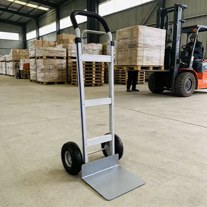 Aluminum Alloy Tiger Cart, Two-Wheeled Handcart, Construction Site Cargo Cart, Construction Warehouse Cart, Hand-Pushed Transport Cart, Household Cart
