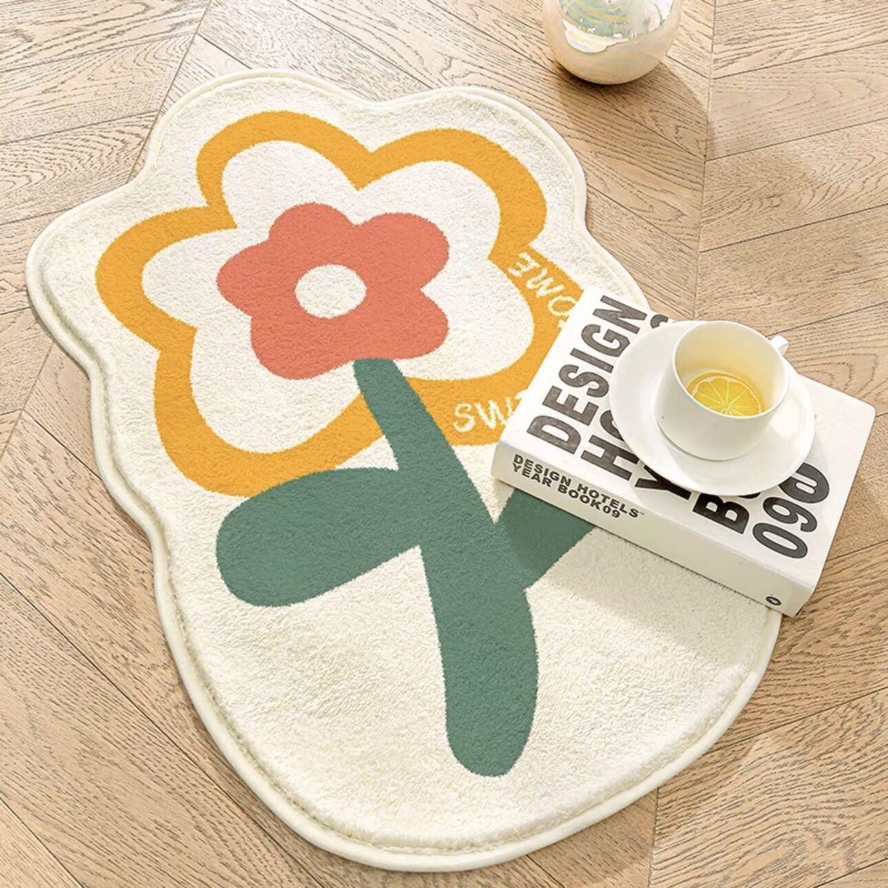 INS Nordic Internet celebridad alfombra de piso absorbente Puerta de baño alfombra antideslizante alfombra de baño alfombra de noche imitación alfombra de felpa