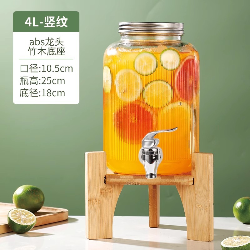 En nombre del barril de Cola, barril de bebida de cerveza, barril de vino de barman, barril de té de frutas con grifo, barril de jugo, contenedor, botella de vidrio