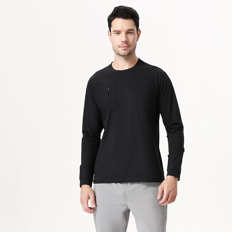 Suéter de manga larga de Dijia, primavera, otoño e invierno, correr al aire libre, ropa de secado rápido, camiseta deportiva de pájaro para hombre, ropa de fitness, transpirable, transfronteriza