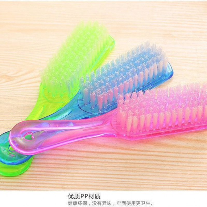 Shoe Brush Household Multifunctional Long-Handled Laundry Brush Shoe Cleaning Artifact Small Long-Handled Cleaning Brush Hard-Bristled Plastic Board Brush