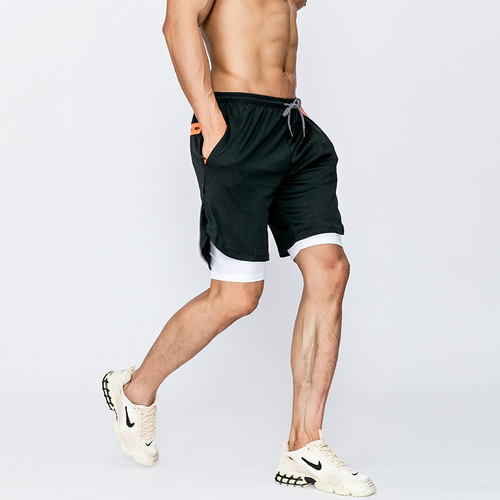 Summer sports shorts for men, lined with anti-glare, quick-drying, running, marathon and track pants, men's fitness training