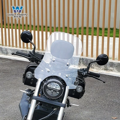 windshield small windshield with – Motorcycle front windshield - transparent-height-45cm