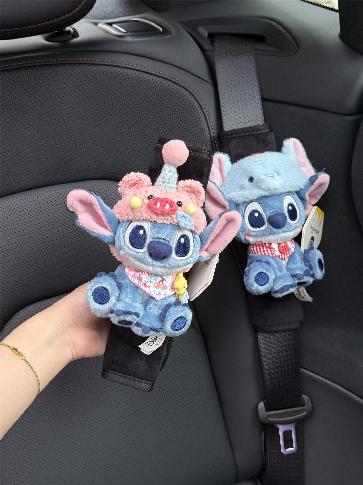 Genuine Stitch Car Seat Belt Shoulder Cover Anti-Wear High-End Car Seat Belt for Women in All Seasons