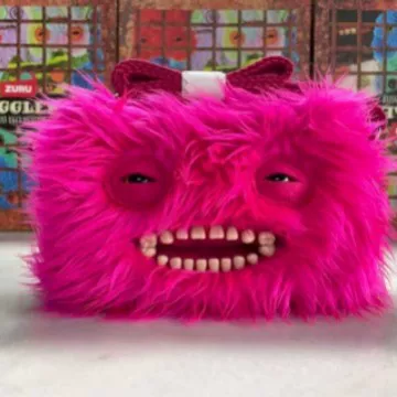 Плечевая сумка (Genuine monster) Newton Monster плюш, розово-розовый, забавный крупноголовый рюкзак