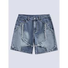 G 99650 Star Patch Denim Shorts ƴ��ţ�ж�ѝ �羳�W��