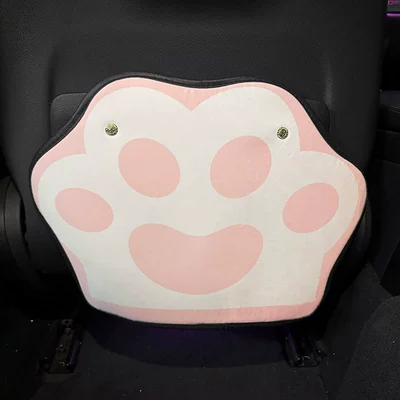 Car Seat Back Anti-Kick Pad Chair back anti-kick pad - pink-cat-claw-anti-kick-pad-1-piece