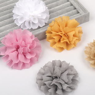 Source manufacturers in stock wholesale large camellia handmade flower cloth flower clothing accessories diy jewelry corsage