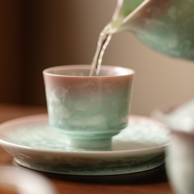 弥言结晶窑变主人杯陶瓷高脚茶杯个人专用品茗杯高档功夫茶具家用|undefined