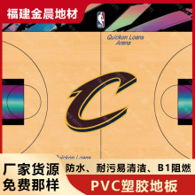 健身房淘气堡少儿场360工艺地胶pvc塑胶地板篮球湖人科比