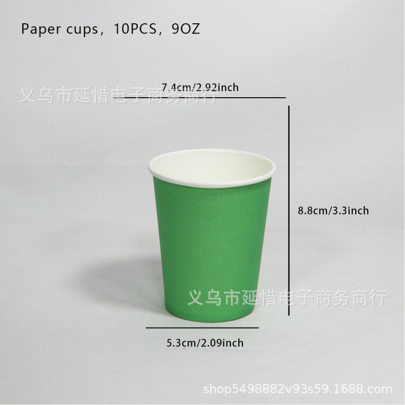 Tazas de papel de color para niños artísticos hechos a mano DIY materiales de fabricación de tazas de papel comerciales de supermercados desechables fabricantes al por mayor image 9